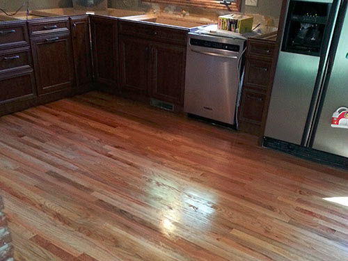 Kitchen Wood Floor Installation 